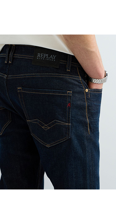 コンフォートROCCO オーガニックコットンインディゴストレッチデニム 詳細画像